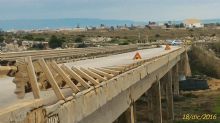 Il tratto chiuso al traffico